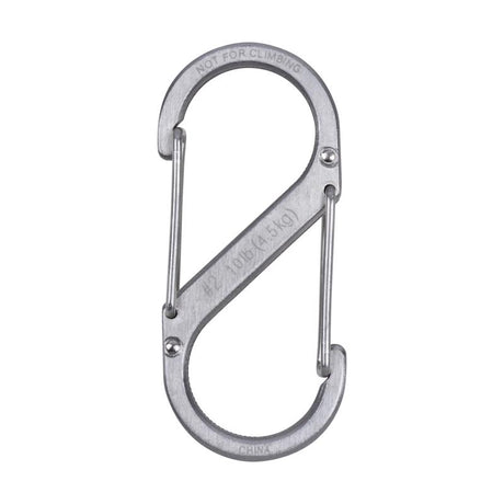 Nite Ize S-Biner 1.8 in. D Stainless Steel Silver Carabiner Key Holder, Pack of 6