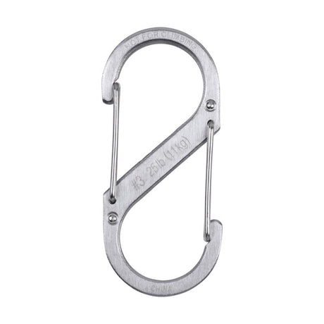 Nite Ize S-Biner 1.8 in. D Stainless Steel Silver Carabiner Key Holder, Pack of 6