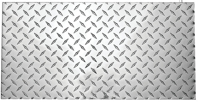 National Hardware 4221BC Series N316-364 Tread Plate, 12 in W, 24 in L, Diamond Tread, Aluminum, Polished