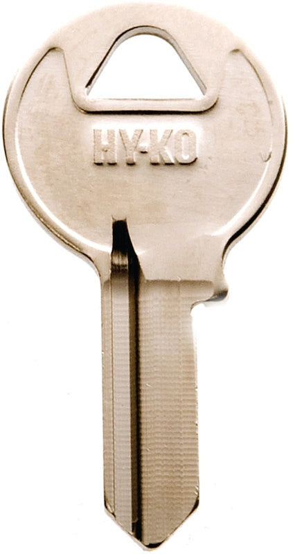 Hy-Ko 11010M15 Key Blank, Brass, Nickel, For: Master Vehicle Locks, M15 Key Number, Pack of 10