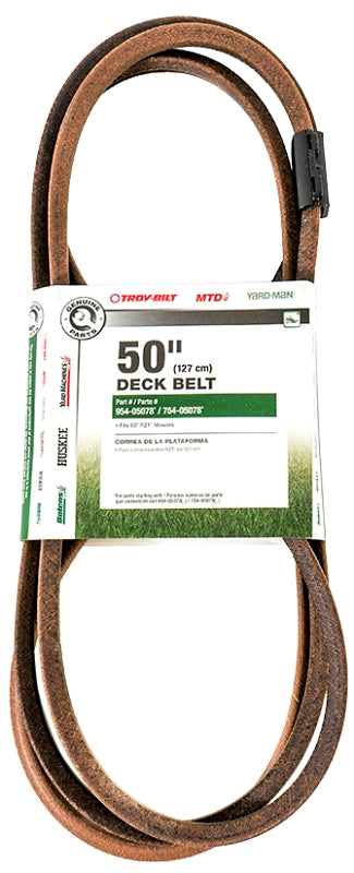 MTD 490-501-M070 Deck Drive Belt, 143-1/2 in L, 0.66 in W, 50 in Deck
