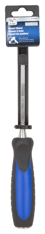 Vulcan JL-CH1 Chisel, 1/4 in Tip, 9-3/4 in OAL, CRV Blade, Ergonomic Grip Handle