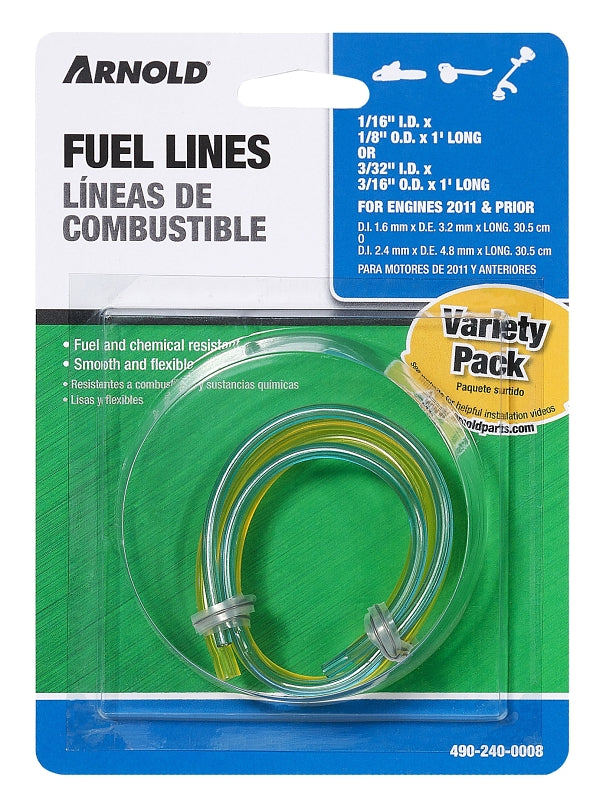 Arnold 490-240-0008/GL23 Gas Fuel Line, Clear Yellow, For: 2011 and Prior Small Engines