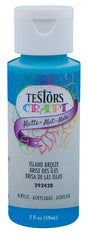 Testors 292428A Acrylic Craft Paint, Matte, Island Breeze, 2 oz, Bottle
