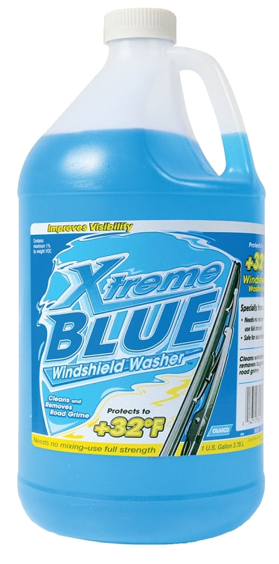 Camco USA Xtreme Blue 92106 Windshield Washer Fluid, Light Blue, 1 gal, Pack of 6