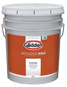 Glidden Wonder-Pro GLWP3300 Series GLWP3300/05 PVA Primer, Flat, White, 5 gal
