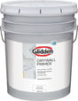 Glidden GLDPIN60WH/05 Interior Drywall Primer, Flat, White, 5 gal, Can