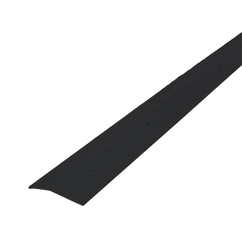 M-D 66271 Carpet Trim, 36 in L, 2 in W, Aluminum, Black, Matte, Nail Fastener