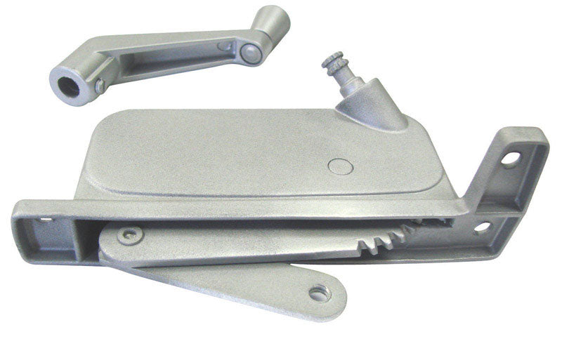 Barton Kramer Silver Aluminum Right Awning Window Operator For Security Windows