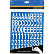 HILLMAN 1 in. White Vinyl Self-Adhesive Letter and Number Set 0-9, A-Z 228 pc, Pack of 6