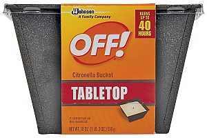 OFF! 70801 Citronella Bucket, White, Pleasant, 18 oz Bucket