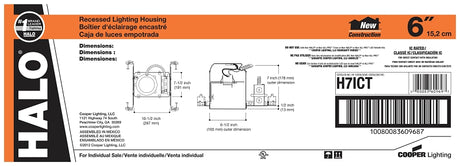 FIXTURE RECESSED ICAN ALUM 6IN