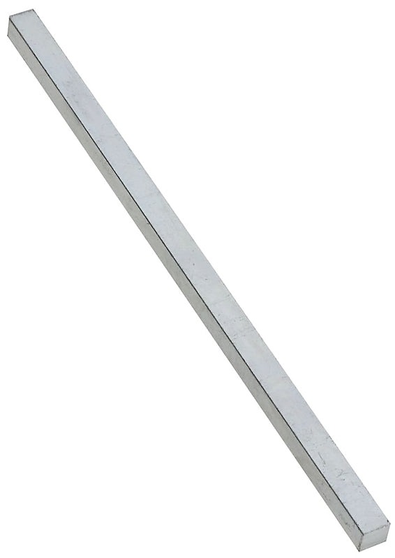 National Hardware 4030BC Series N180-208 Key Stock, 1/2 in W, 1/2 in H, 12 in L, Steel, Zinc