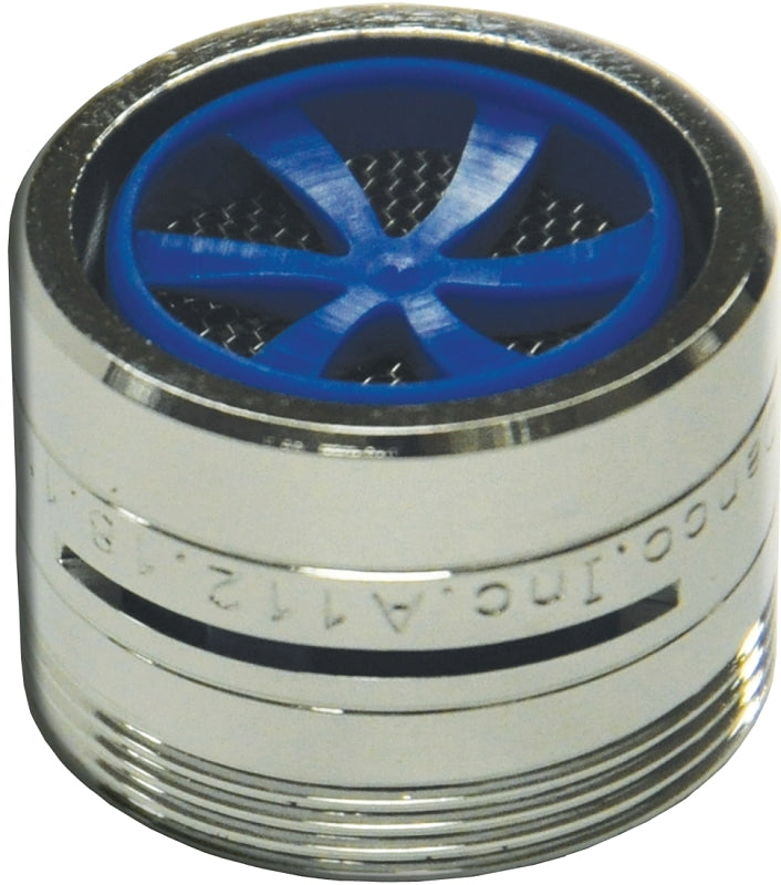 Danco 10489 Slotted Faucet Aerator, 15/16-27 x 55/64-27 Male x Female Thread, Brass, Chrome Plated, 1.5 gpm