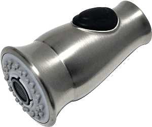 Danco 10724 Faucet Spray Head, Plastic, Stainless Steel