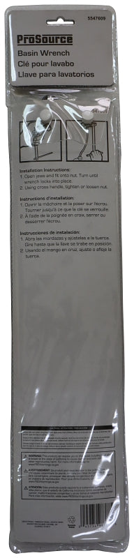 ProSource T150-3L Internal Pipe Wrench Set, 6.2 in L, Steel, Chrome