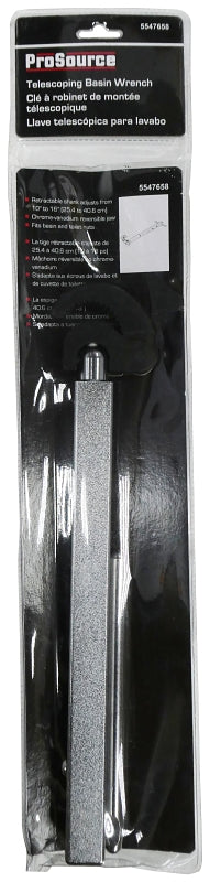 ProSource T148-3L Plug Wrench, 6 in L, Iron, Zinc Plated