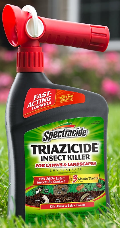 Spectracide Triazicide HG-95830 Insect Killer, Liquid, Spray Application, Outdoor, 32 oz