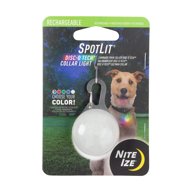 DOG COLLAR LIGHT RECHRG DISC-O
