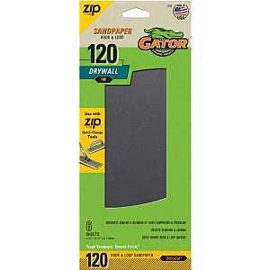Gator 7158 Sandpaper, 10-1/2 in L, 4-1/2 in W, 120 Grit, Fine, Silicone Carbide Abrasive