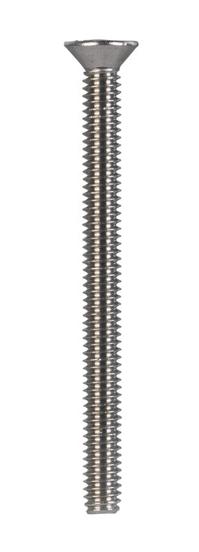 HILLMAN No. 8-32 X 2 in. L Phillips Flat Head Stainless Steel Machine Screws 100 pk