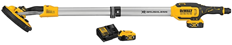 DEWALT 20V MAX Series DCE800P2 Cordless Drywall Sander Kit, Battery, 20 V, 9 in Pad/Disc, 1200 rpm No Load