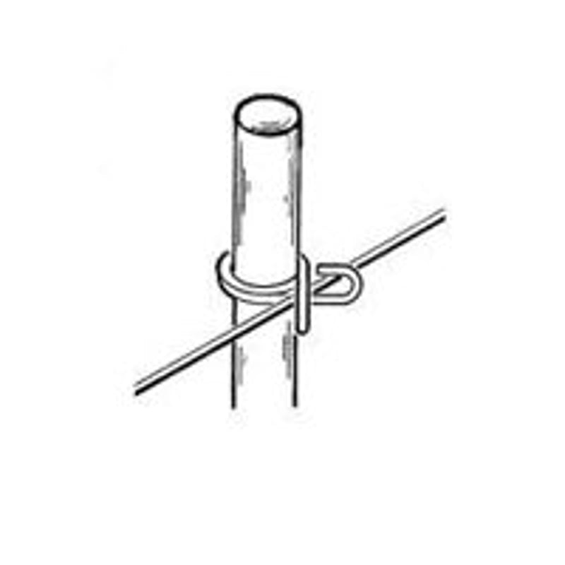 Parmak 764 Rod Post, 54 in OAH, Fiberglass, Gray, Pack of 20