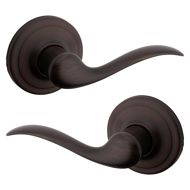 Kwikset Signature Series 720TNL11PRCALRCS Passage Lever, 2-3/32 in Projection, 2-1/4 in Strike, 1 x 2-1/4 in Faceplate