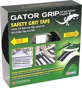 Incom RE142 Traction Tape, 60 ft L, 2 in W, PVC Backing, Black