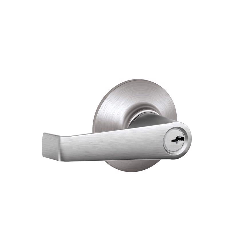 Schlage Elan Satin Chrome Entry Door Knob 1-3/4 in.