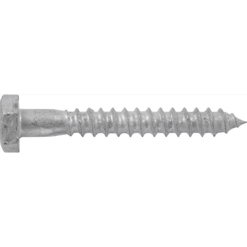HILLMAN 1/2 in. X 3 in. L Hex Hot Dipped Galvanized Steel Lag Screw 50 pk