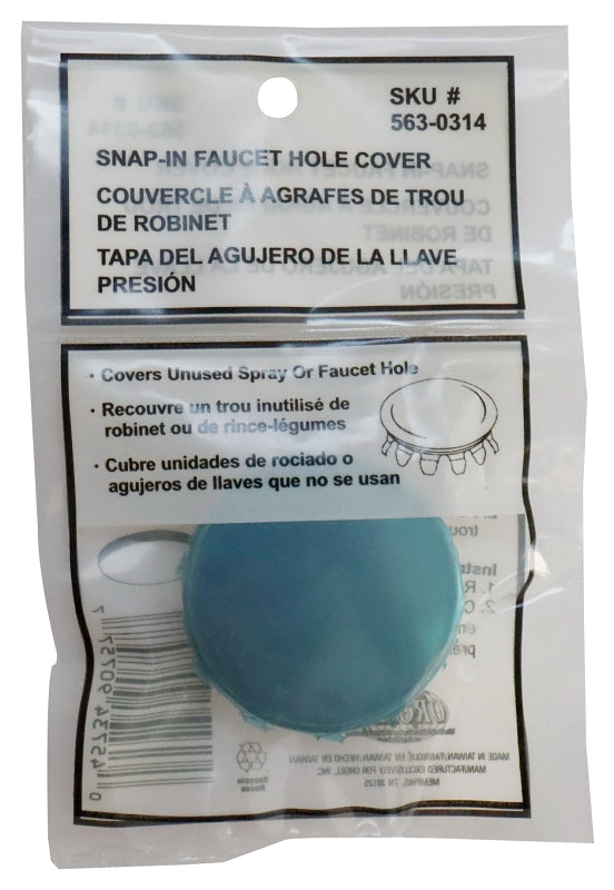 ProSource 24467 Faucet Hole Cover, Snap-In, Stainless Steel, Stainless Steel