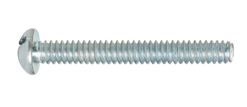 HILLMAN No. 10-24 X 1-1/2 in. L Combination Round Head Zinc-Plated Steel Machine Screws 100 pk
