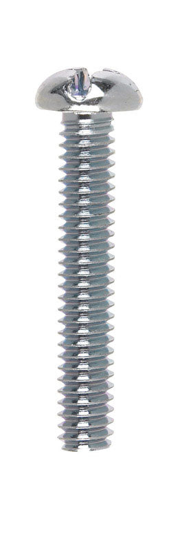 HILLMAN No. 1/4-20 X 1-1/2 in. L Combination Round Head Zinc-Plated Steel Machine Screws 100 pk