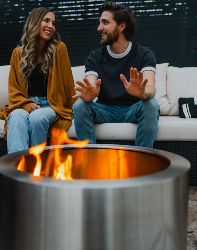 GHP Group Inc 52395 Fire Pit, 19-1/2 in OAW, 19.5 in OAD, 14.09 in OAH, Cylinder, Manual Ignition Ignition