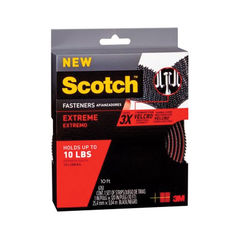 Scotch Medium Foam Hook and Loop Fastener 120 in. L 1 pk