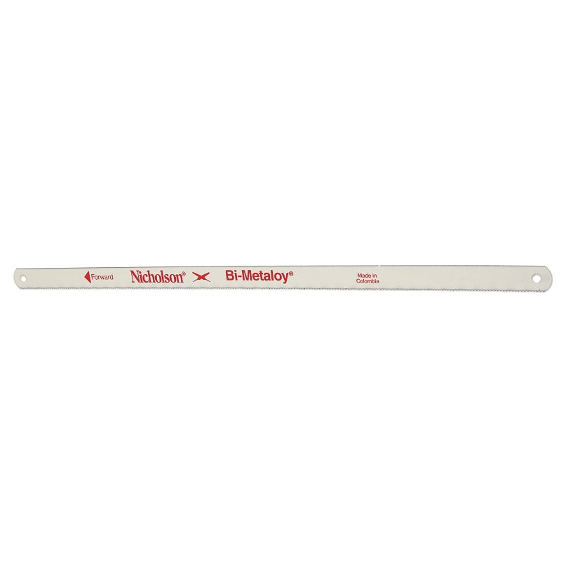 Crescent Nicholson Bi-Metaloy Series 62706N-2 Hand Hacksaw Blade, 1/2 in W, 12 in L, 14 TPI, Pack of 10