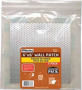 ALLWAY WP6-3 Drywall Patch, 6 x 6 in Dimensions, Pack of 10