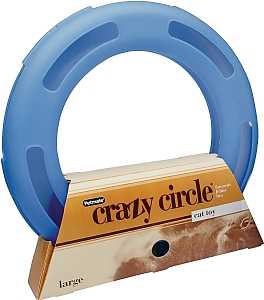 Fatcat Crazy Circle 29393 Cat Toy, L, Plastic, Blue