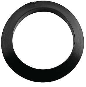 Danco 89170 Flush Valve Shank Washer, 2.35 in ID x 3.15 in OD Dia, Rubber, Black