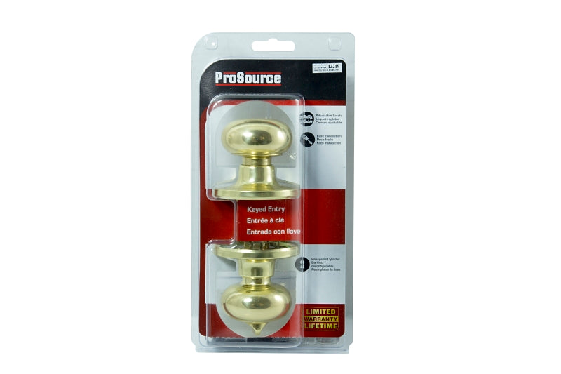 ProSource TF700V-PS Entry Knob, Stainless Steel, KW1, KA3 Keyway, 3 Grade, Pack of 3