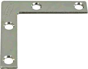 National Hardware 117BC Series N266-486 Corner Brace, 2 in L, 3/8 in W, 2 in H, Steel, Zinc, 0.07 Thick Material, Pack of 40