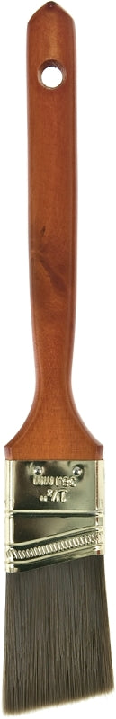 Linzer WC2125-1.5 Paint Brush, Natural/Sable Brown, Wood Handle, 1-1/2 in W, 2-1/4 in L Bristle, Polyester Bristle