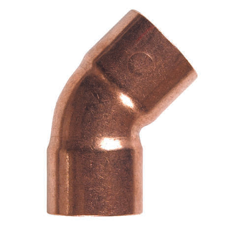 NIBCO 1/2 in. Sweat X 1/2 in. D Sweat Copper 45 Degree Elbow 1 pk
