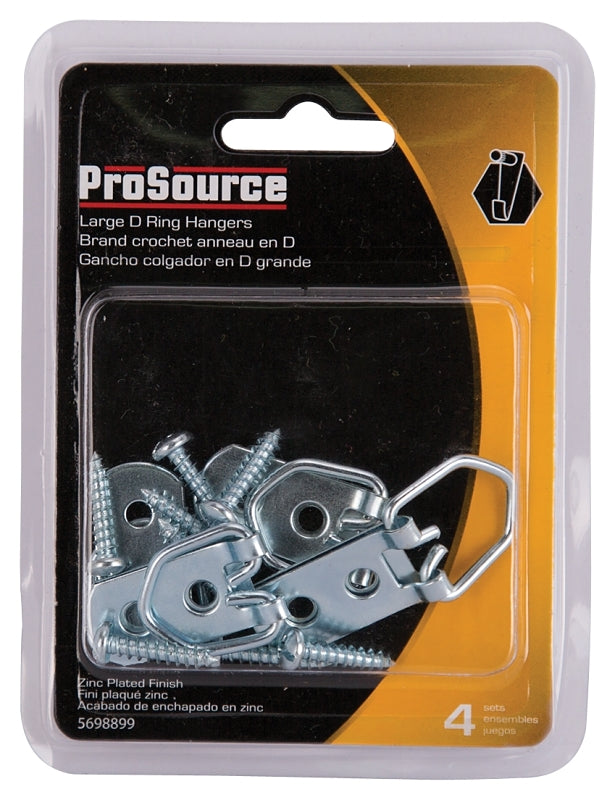 ProSource PH-122318-PS Frame Hanger, 9 lb, Steel, Zinc, Zinc, Flush Mounting