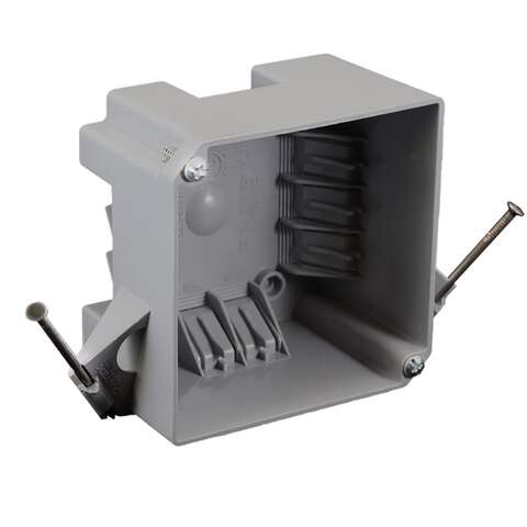 Cantex EZ Box New Work 32 cu in Square PVC Outlet Box Gray