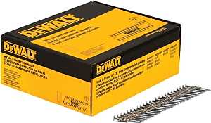 DEWALT DWMC13115G-2M Metal Connector Nail, Paper Collation, 1-1/2 in L, 9 ga, Galvanized, Round Head, Smooth Shank