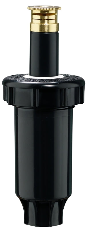 Orbit 54523/54242 Spring Loaded Sprinkler with Twin-Spray Brass Nozzle, 1/2 in Connection, 15 ft, Half-Circle, Brass, Pack of 40