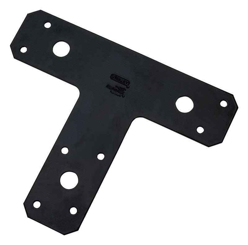 National Hardware 1161BC Series N266-471 T-Plate, 6 in L, 1-1/2 in W, 0.07 in Thick, Steel, Powder-Coated