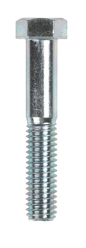 HILLMAN 7/16 in. D X 2-1/2 in. L Zinc Plated Steel Hex Bolt 50 pk